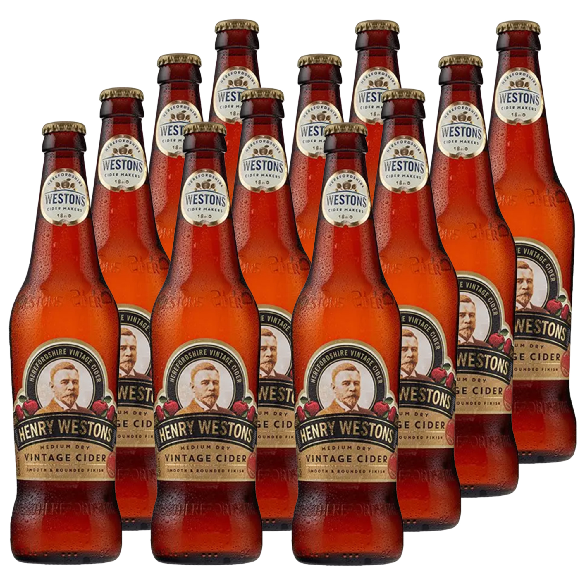 Henry Weston’s Medium Dry Gold Vintage Cider 12x500ml