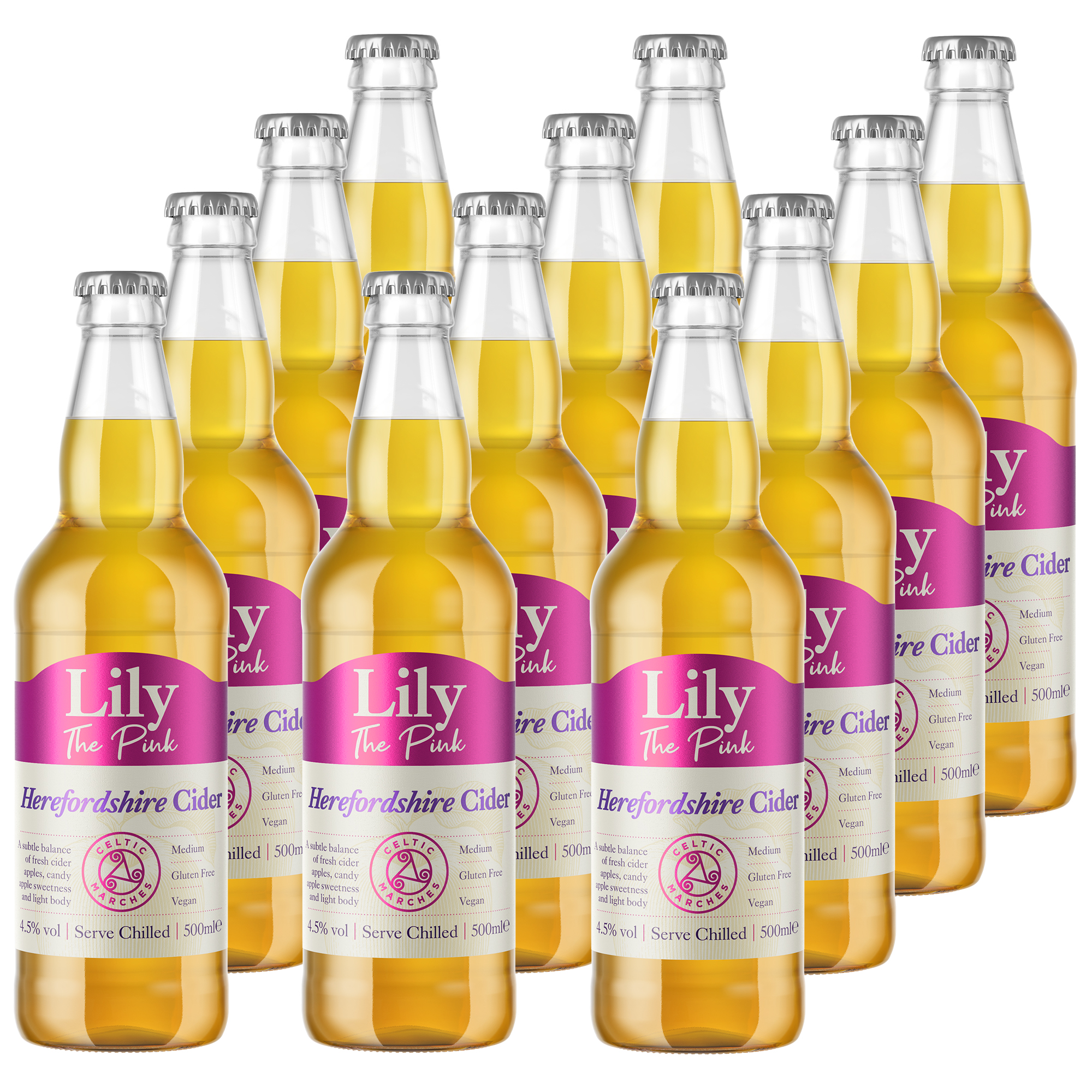 Celtic Marches Lily the Pink Cider 12x500ml