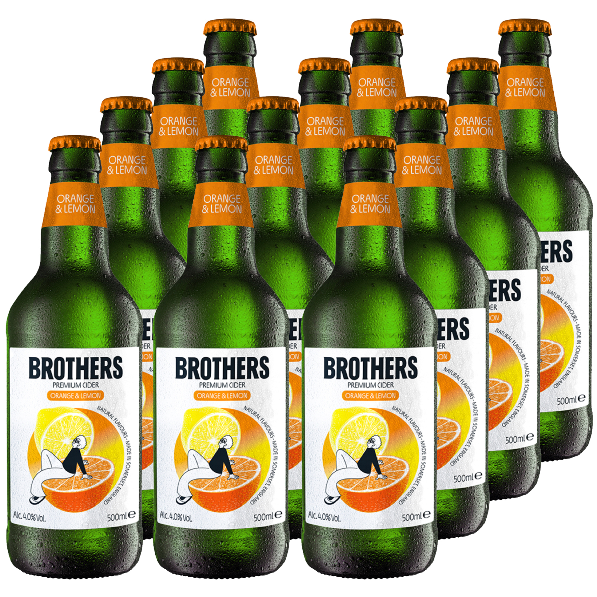 Brothers Orange & Lemon Cider 12x500ml