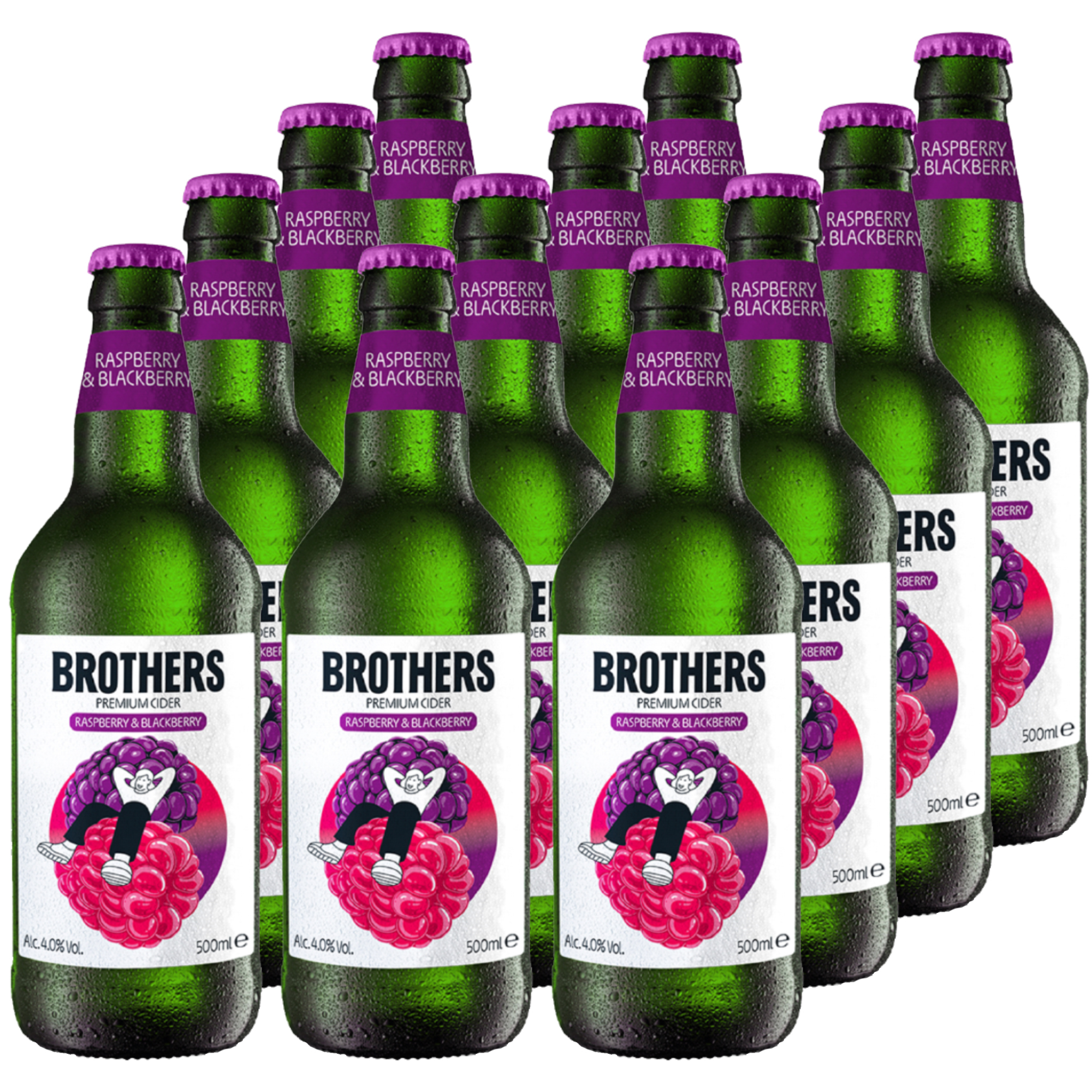 Brothers Raspberry & Blackberry Cider 12x500ml