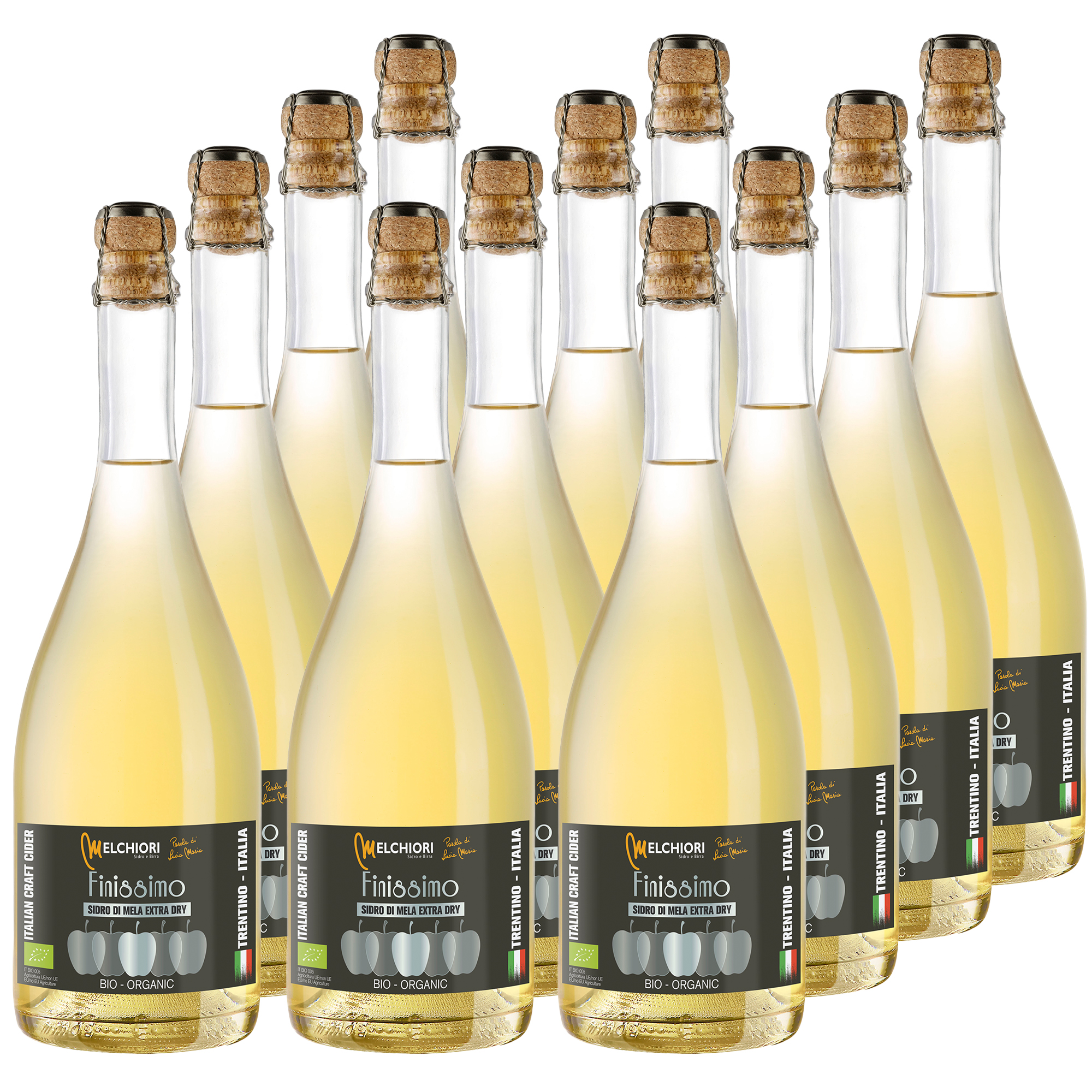 Melchiori Finissimo Extra Dry Bio-Cider 12x750ml