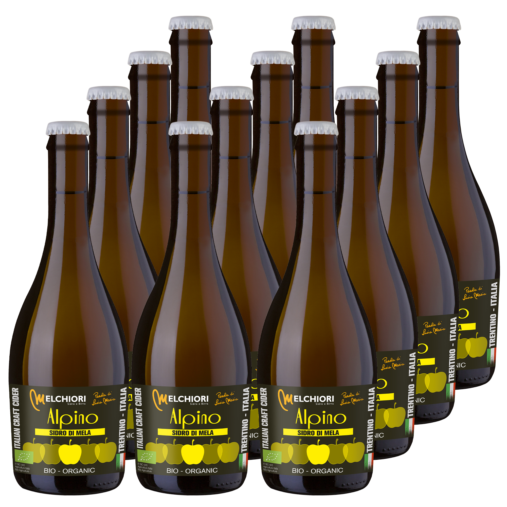 Melchiori Alpino Medium Bio-Cider 12x500ml