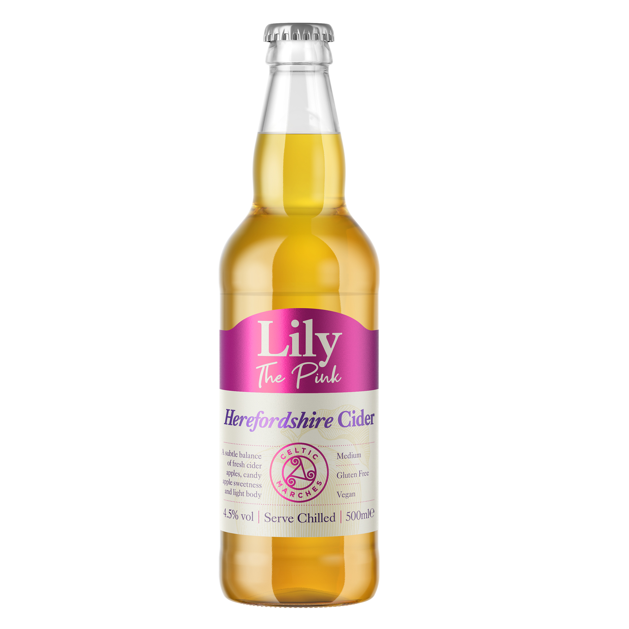 Celtic Marches Lily the Pink Cider 500ml