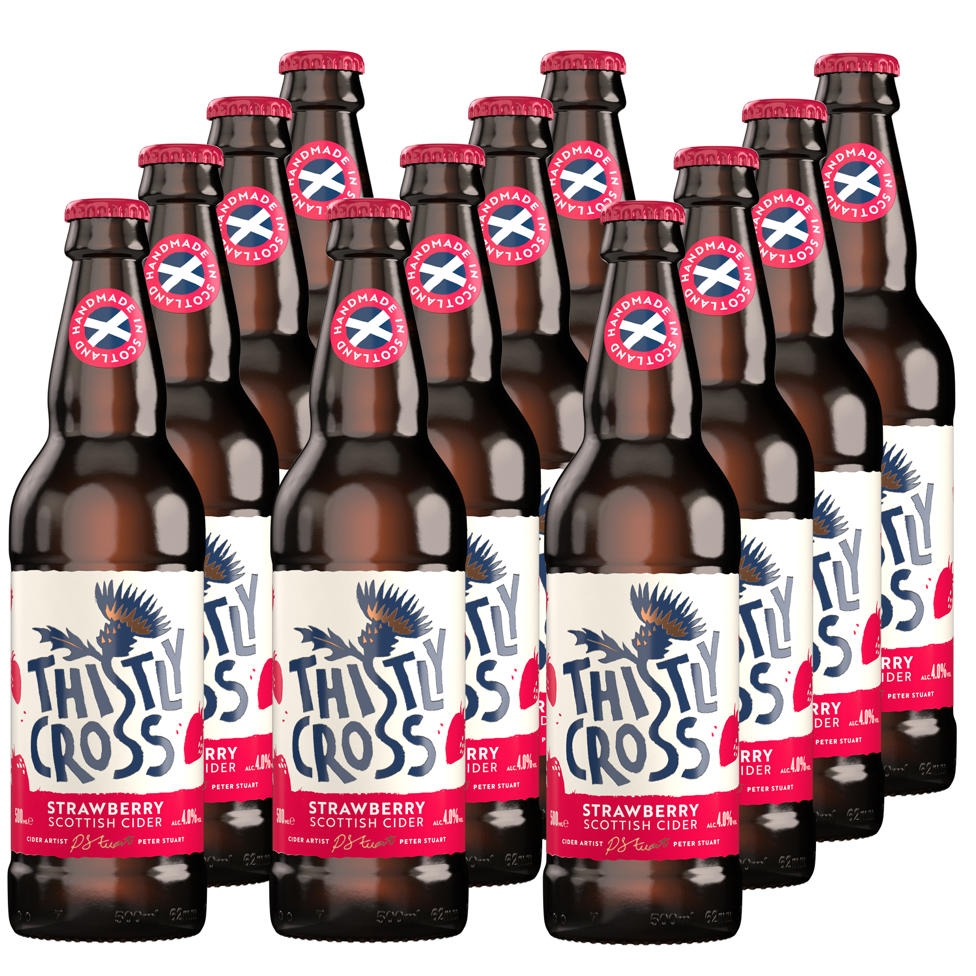 Thistly Cross Real Strawberry Cider 12x500ml