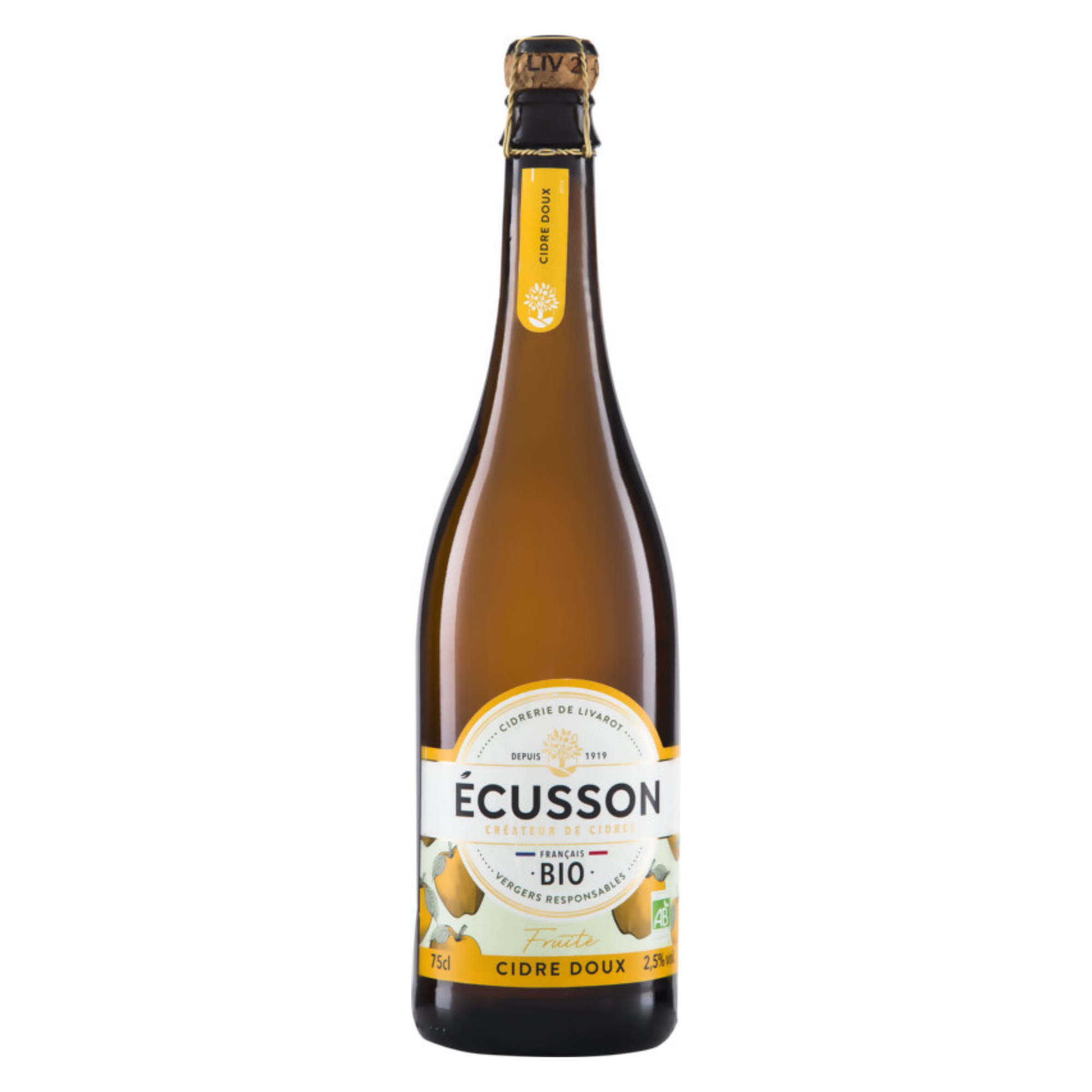 Écusson Bio-Cidre de Normandie Doux 750ml