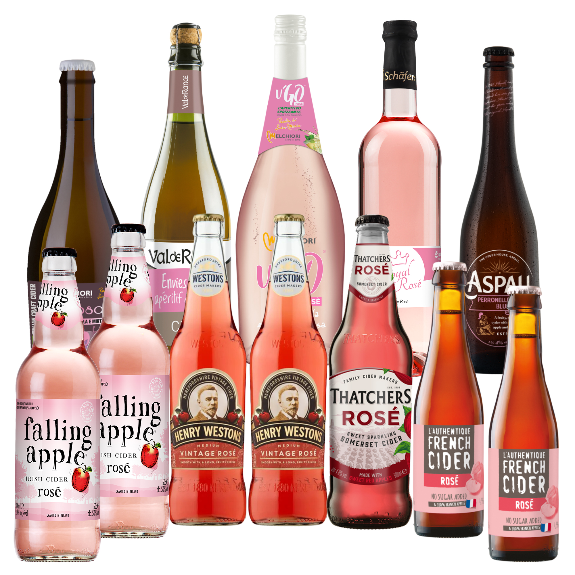 Unser Rosé Probierpaket - 12 Flaschen