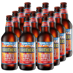 Brothers Toffee Apple Alcohol Free Cider 12x500ml