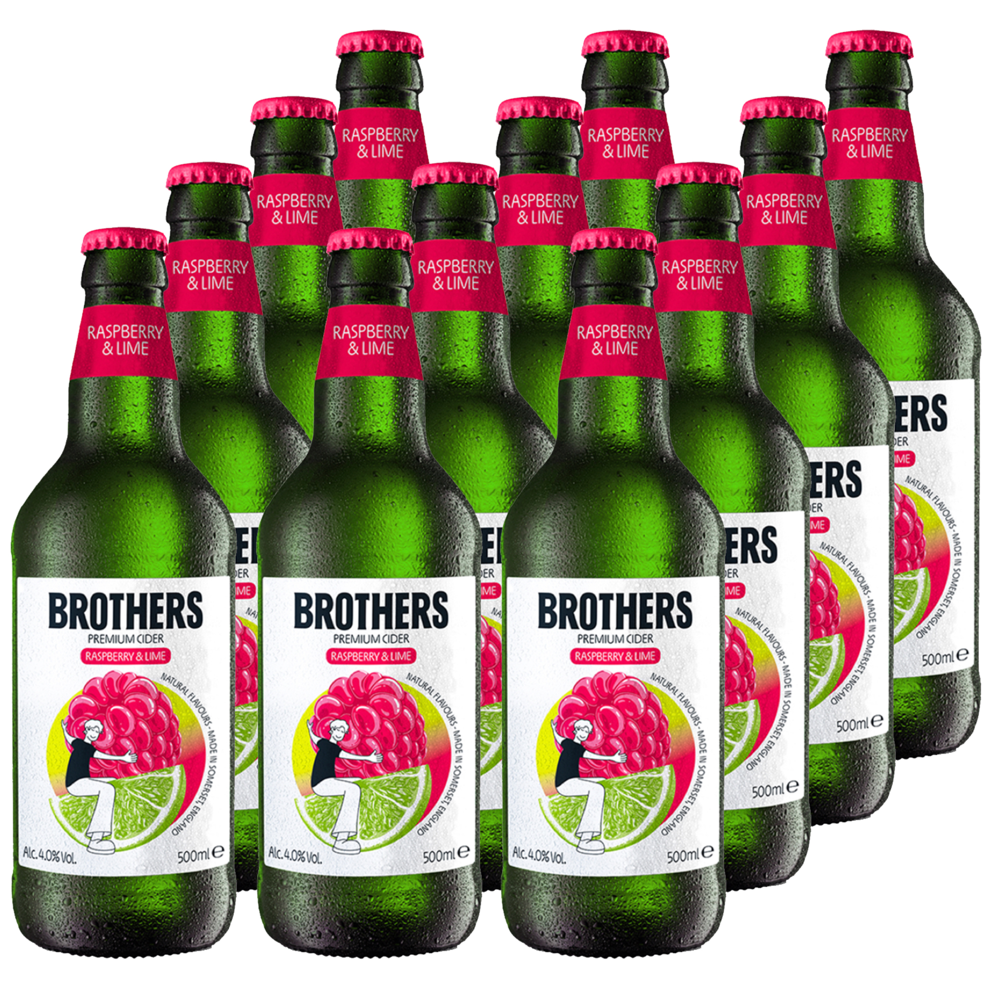 Brothers Raspberry & Lime Cider 12x500ml